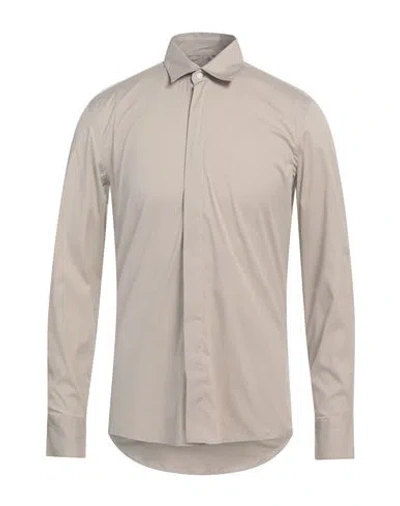 Low Brand Man Shirt Beige Size 2 Cotton, Polyamide, Elastane In Neutral