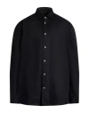 Low Brand Man Shirt Black Size 4 Cotton, Elastane In Black