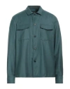 Low Brand Man Shirt Deep Jade Size 5 Virgin Wool In Green