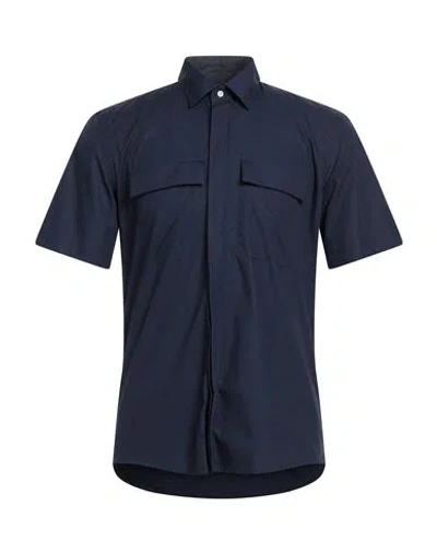 Low Brand Man Shirt Midnight Blue Size 1 Cotton