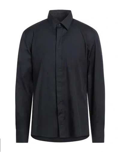 Low Brand Man Shirt Midnight Blue Size 6 Cotton, Polyamide, Elastane