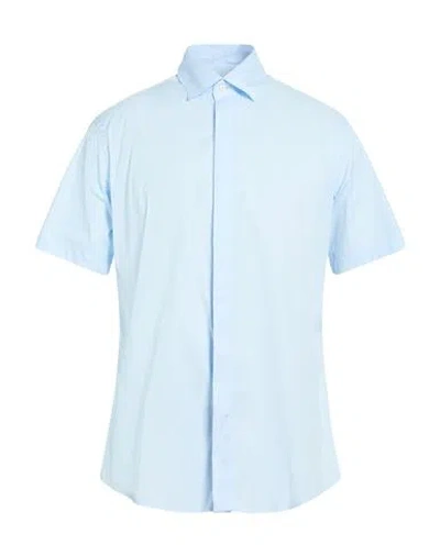 Low Brand Man Shirt Sky Blue Size 5 Cotton, Polyamide, Elastane