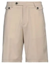 Low Brand Man Shorts & Bermuda Shorts Beige Size 40 Virgin Wool