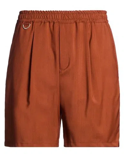 Low Brand Man Shorts & Bermuda Shorts Chocolate Brown Size Xxl Virgin Wool