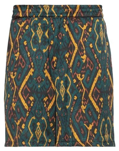 Low Brand Man Shorts & Bermuda Shorts Deep Teal Size 6 Viscose In Green