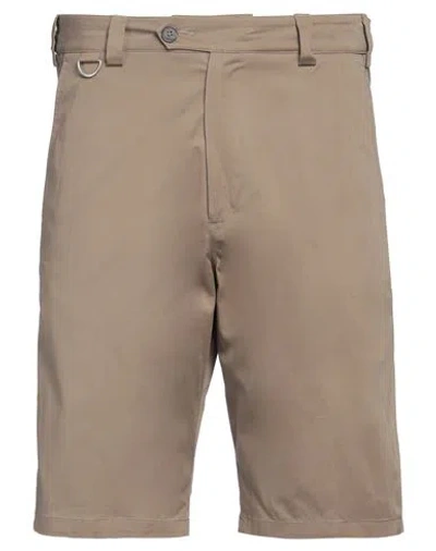 Low Brand Man Shorts & Bermuda Shorts Khaki Size 34 Cotton, Elastane In Beige