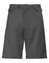 Low Brand Man Shorts & Bermuda Shorts Lead Size 32 Virgin Wool In Grey