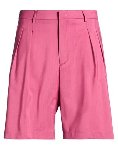 Low Brand Man Shorts & Bermuda Shorts Mauve Size 32 Virgin Wool In Pink