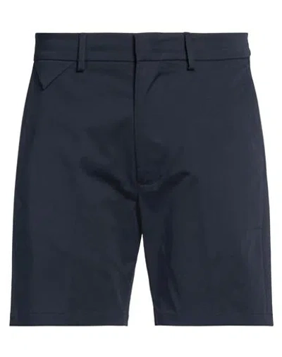Low Brand Man Shorts & Bermuda Shorts Navy Size 30 Cotton, Elastane In Blue