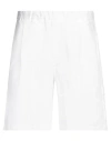 Low Brand Man Shorts & Bermuda Shorts White Size 7 Linen, Cotton