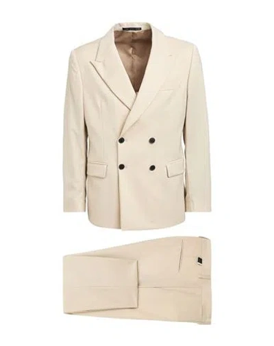 Low Brand Man Suit Beige Size 3 Virgin Wool
