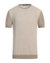 Low Brand Man Sweater Khaki Size 5 Cotton In Beige