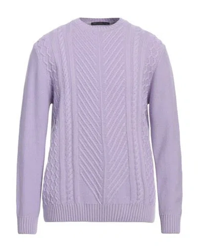 Low Brand Man Sweater Lilac Size 3 Viscose, Polyamide, Wool, Cashmere In Purple