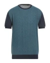 Low Brand Man Sweater Slate Blue Size 7 Cotton