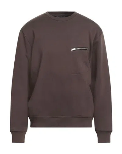 Low Brand Man Sweatshirt Chocolate Brown Size 5 Cotton