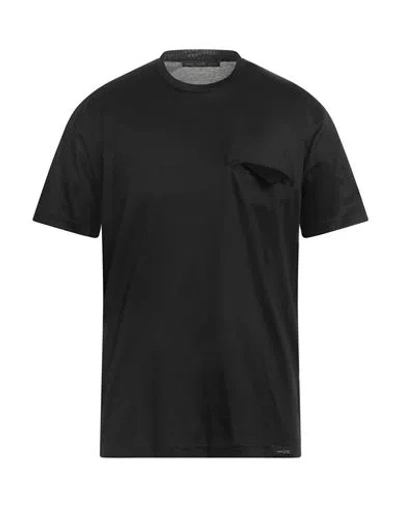 Low Brand Man T-shirt Black Size 4 Cotton