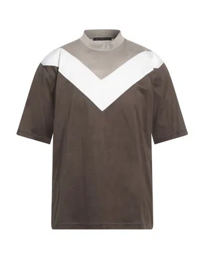 Low Brand Man T-shirt Military Green Size 7 Cotton In Multi