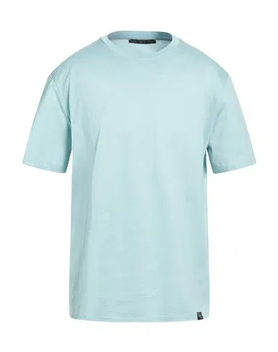 Low Brand Man T-shirt Turquoise Size 7 Cotton In Blue