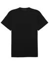 Low Brand Black Solid Crew Neck T-shirt In Black