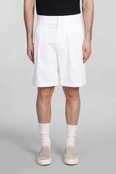 Low Brand Miami Shorts In White Cotton