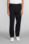 Low Brand George Pants In Black Wool In Black