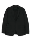 Low Brand Peak-lapel Blazer In Black
