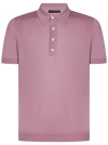 LOW BRAND PINK KNIT POLO