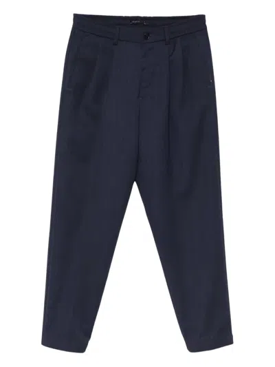 Low Brand Pleated Trousers In Blue
