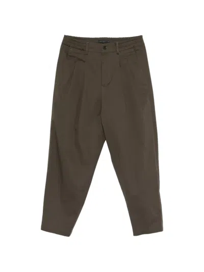Low Brand Pleated Trousers In Brown