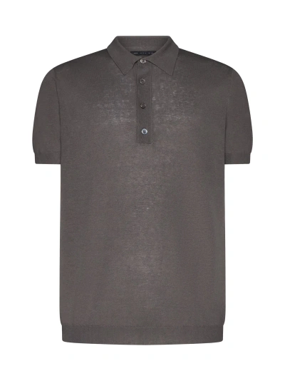 Low Brand Polo Shirt In Grigio