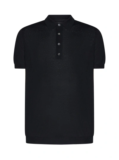 Low Brand Polo Shirt In Black
