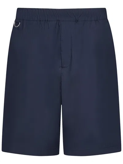 Low Brand Relaxed Fit Blue Shorts With Elastic Waistband