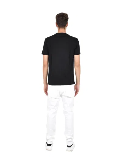 Low Brand Ribbed Crewneck T-shirt In Black