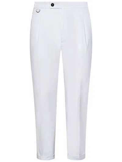 Low Brand Riviera Elastic Trousers In Bianco