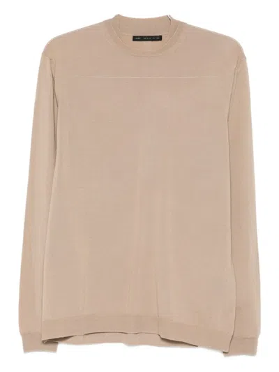Low Brand Round-neck Sweater In Nude