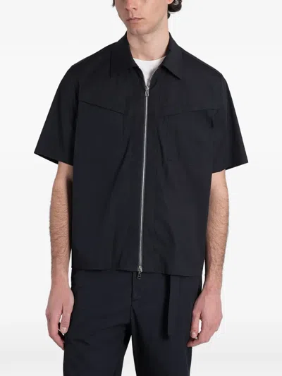 Low Brand S162 Zip-fastening Shirt In Black