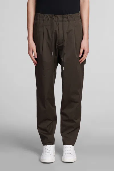 Low Brand Seul Work Pants In Green Cotton