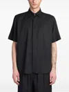 Low Brand Shirt S120 Shirt In Black Wool And Polyester In ブラック