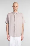 Low Brand Shirt S120 Shirt In Taupe Wool And Polyester In Taupe