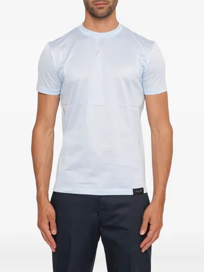 Low Brand Short-sleeve Crew-neck T-shirt In Blue