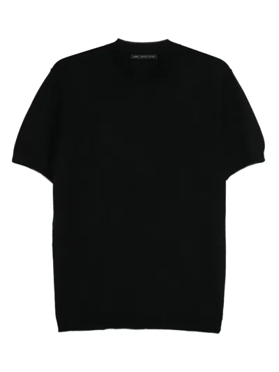 Low Brand Short-sleeved Crew-neck T-shirt In Black