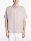 Low Brand Shirt S120 Shirt In Taupe Wool And Polyester In Nude