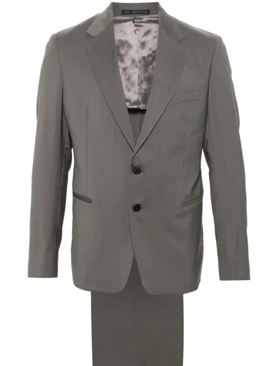 Low Brand Single-breasted Virgin Wool Suit In 灰色