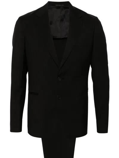 Low Brand Single-breasted Virgin-wool Suit In Black
