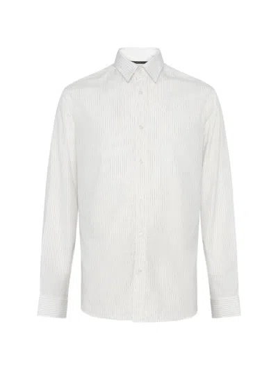 Low Brand Striped Shirt In Gray