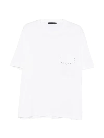 Low Brand Studded-embellishment T-shirt In White