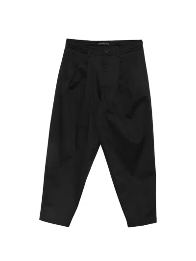 Low Brand Stud-embellished Pleated Trousers In Black