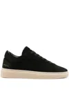 Low Brand Suede Lace-up Sneakers In Black
