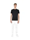 Low Brand Black Solid Crew Neck T-shirt In Black