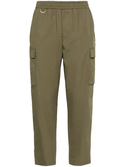 Low Brand Tapered Cropped Trousers In 绿色
